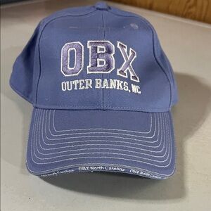 Blue Baseball Cap OBX NC in Purple and White